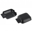 Insert door latch cover plate black (per pair)Beetle: sedan 8.1966 and later convertible 8.1966 until 7.1970 and 8.1973 and later  Karmann Ghia: 8.1963 until 7.1970  Bus: 8.1967 until 7/1968 and 8.1973 and later